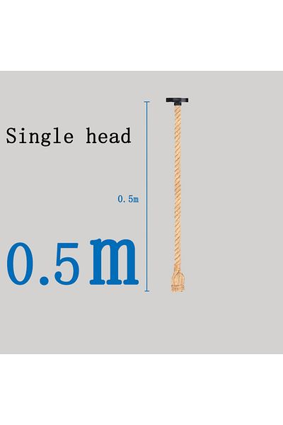 Choice Single Head-0.5m Edison E27 Vintage Chandelier Lamp American Retro Hemp Rope Pendant Light Industria