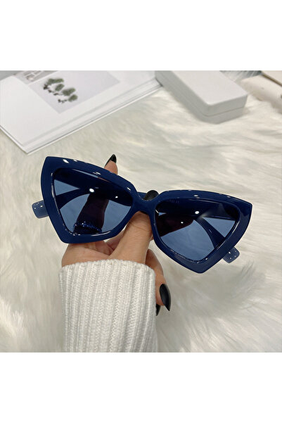 Choice MULTI Blue New Triangle Polygon Sunglasses Women Men Vintage Glasses R...