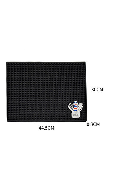 Choice وسادة حصيرة محطة الحلاقة غير قابلة للانزلاق باللون الأسود لتنظيم تصفيف...