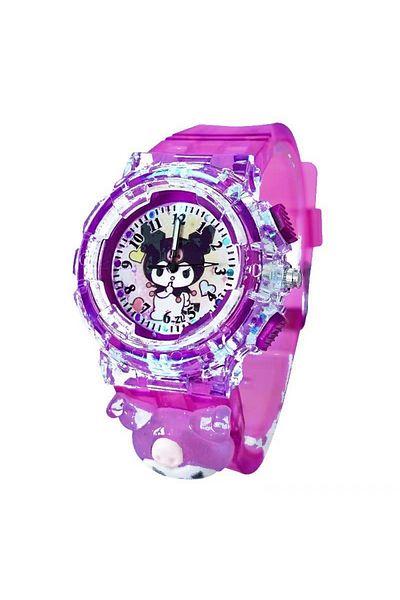 Miniso Kuromi Sanrio luminescence Cinnamoro Kuromi 3D Pattern Child Wrist Watch Cute Watch Cartoon Christma