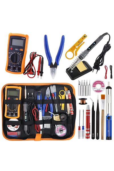 Choice 220V EU Plug Gray 80W Digital Display Adjustable Temperature Electric Soldering Iron 110V / 220V Sol
