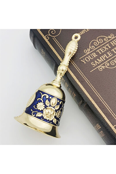 Choice الأزرق الذهب 1 قطعة الرجعية المعادن لهجة النمط الأوروبي اليد جرس الحرف...