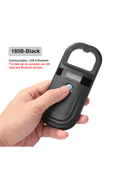 Choice1 قارئ RFID للحيوانات الأليفة إصدار بلوتوث أسود 134.2 كيلو هرتز 125 كيلو هرتز USB/بلوتوث ماسح شريحة دقيقة للقطط والكلاب