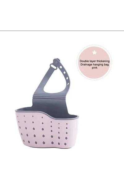 Choice 1Pc Pink 1Pc Sky Blue Creative Sink Storage And Drainage Rack Hanging Bag Kitchen Faucet Adjustable