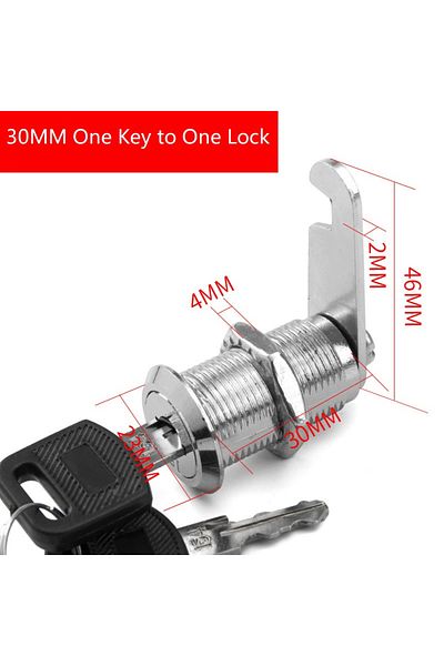 Choice 30mm Single Open File/Goods/ Drawer Cabinet Locks With 2 Keys Lock Furniture Hardware Door Cabinet