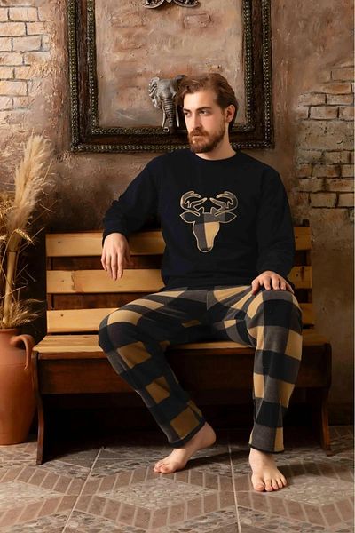 Sude Ανδρικό Σετ Πιτζάμες Winter Fleece K100/51 - 1 Τεμάχιο