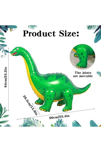 Choice Other 1pc 1pc Cute Freestanding 3D Dinosaur Balloon,T-Rex Long Neck Animal Balloon,Birthday Party,Pa