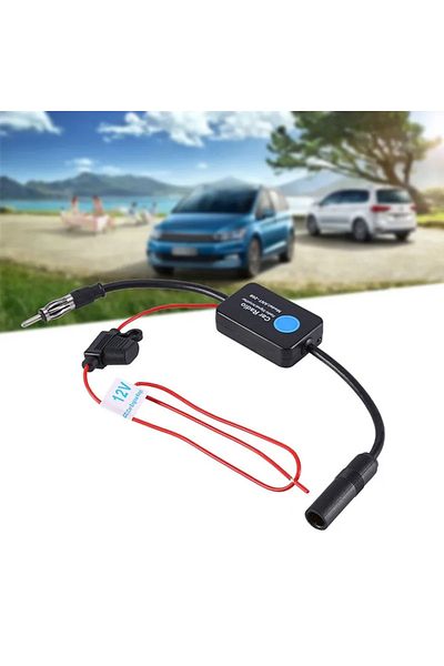 Choice Universal Practical FM Signal Amplifier Anti-interference Car Antenna Radio Universal FM Booster ...