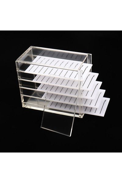 Choice Lash storage box False Eyelash Extensions Storage Box 5 Layers Acrylic Pallet Lash Organizer Holder