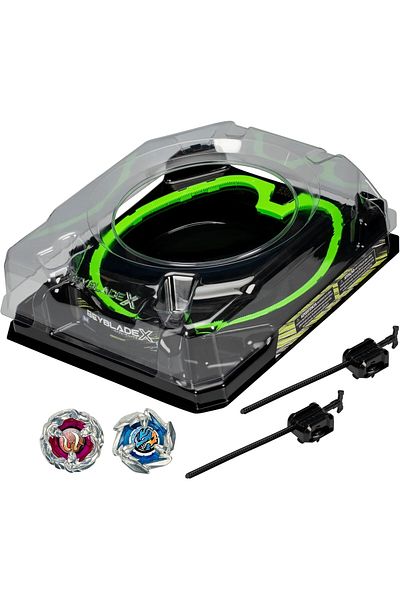 BEYBLADE X Xtreme Beystadium Battle Set | Includes 2 Right Spinning Tops and 2 Launchers