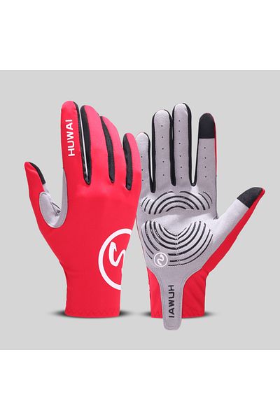 Choice L/XL Red Winter Warm Motorcycle Gloves, Waterproof And Skin Friendly Touch Screen, Suitable For Outd