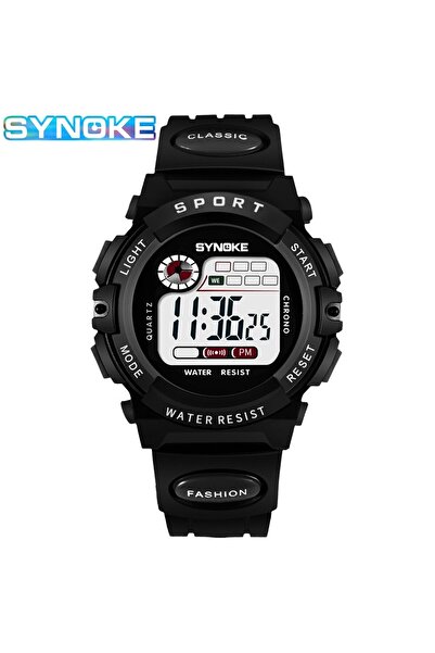 Choice ساعة SYNOKE سوداء رقمية رياضية للأطفال مضادة للماء ومضادة للصدمات وساع...