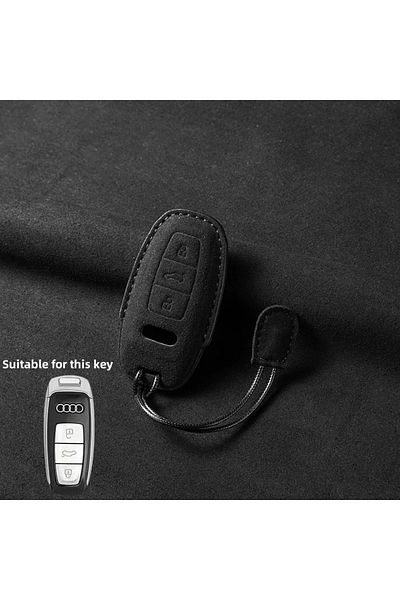 Choice Type C Suede Car Key Case Cover Shell For Audi A3 B9 A6 C8 A7 S7 A8 D5 S8 Q5 Q7 Q8 SQ8 TT E-tron RS