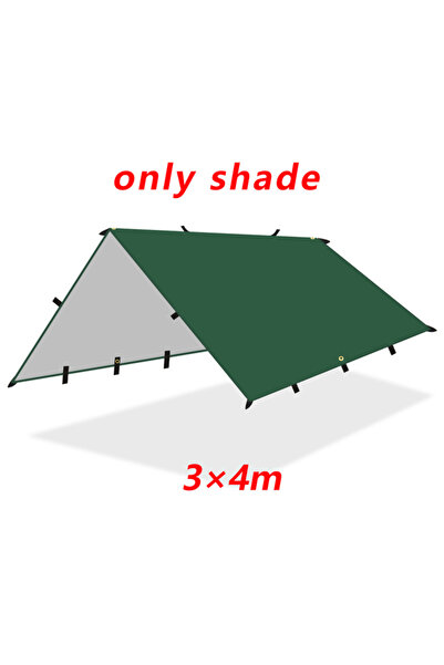 Choice قماش أخضر مقاوم للماء بتعليق 19 نقطة، مقاس 3×4 متر، مأوى متعدد الوظائف...