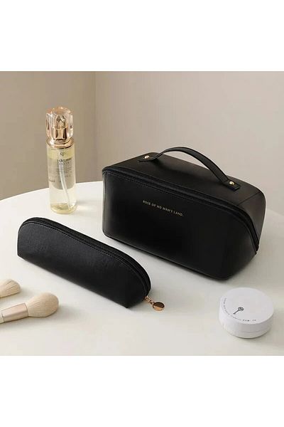 Choice 2pcs Black Set 1/2Pcs Cosmetics Storage Kit Large Capacity Travel Toiletry Bag Makeup Bag Ins Advanc