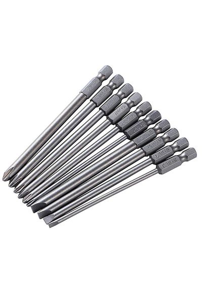 Choice GRAY Magnetic Screwdriver Set Batch Head Steel Slotted Phillips Screw Driver Bits Car Repair Electri