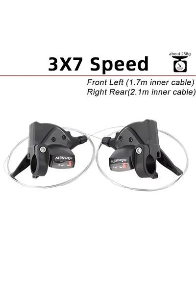 Choice 3x7 Speed Shiftset MicroNEW Bicycle Derailleur 3x7 3x8 3x9 3x10 3x11 Speed MTB Front Rear Shift Leve