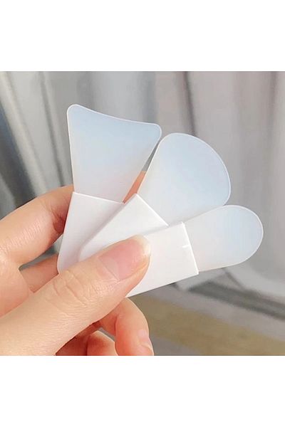 Choice 3PC-White 3Pcs Silicone Facial Mask Brush Face&Eye Cream Mud Mask Applicator Scraper Face Cleanse Br