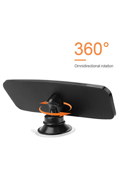 Choice 240x65 mm YOSOLO360° Rotates Interior Rear View Mirror Adjustable Suction Cup Car Rear Mirror Wide-a
