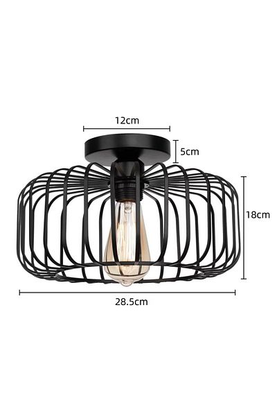Choice E26 without light source Simple Birdcage Indoor Ceiling Lamp Bedroom Living Room Corridor Ceiling Li