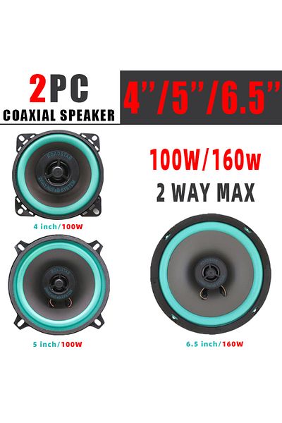 Choice 2pc 6.5 Inch 2pcs 4/5/6.5 Inch Car Speakers Hifi Coaxial Car Door Subwoofer Universal Automotive Aud
