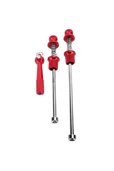 Choice red Bicycle Skewer Lever Quick Release Bike QR Wheel Locking Security Anti Theft Skewers for MTB Mou