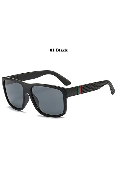 Choice 01 نظارات شمسية سوداء كبيرة الحجم مستقطبة للرجال والنساء فاخرة للقيادة والصيد والسفر باللون الأسود