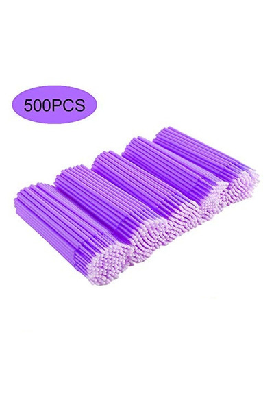 Choice1 500 قطعة من أعواد تنظيف تمديدات الرموش، أداة إزالة غراء رفع الرموش، أداة تطبيق Microblade Mak