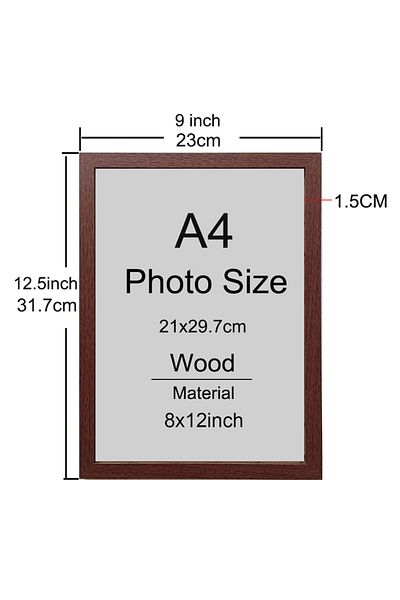 Choice 1pcs red 1/2/3pcs Wood Picture Frame A4 8X12in Honors Certificate Document Frame Wooden Photo Frame