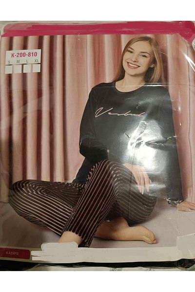 Sude Set de pijamale de iarnă din catifea pentru femei K200/810 - 1 bucată