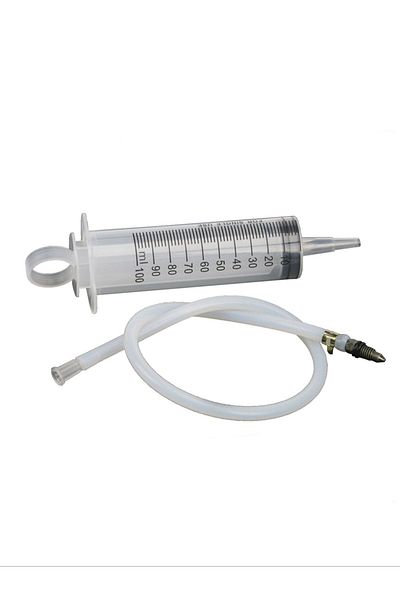 Choice 1 set Motorcycle Bleed Kit Brake Caliper Gas Bleed Syringe Tool For Hydraulic Disc Brake Universal F