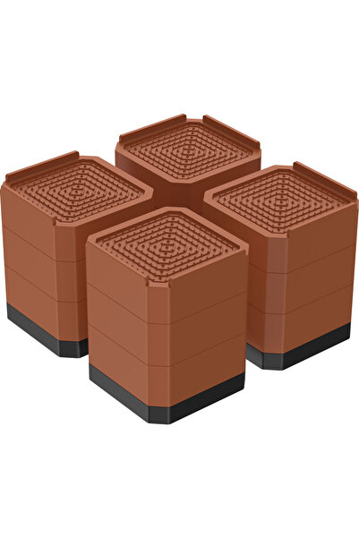 Choice 4 قطع بنية اللون، 4 بوصات، رافعات سرير، 3 طبقات متينة، قابلة للفصل وال...