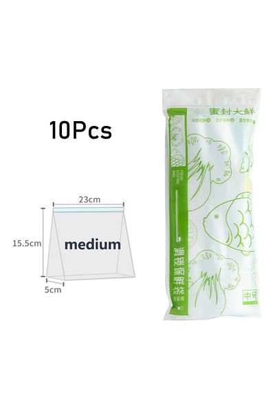 Choice 23x15.5x5cm Reusable Storage Bags, Zipper Lock Bags, Food Grade Transparent Storage Bags