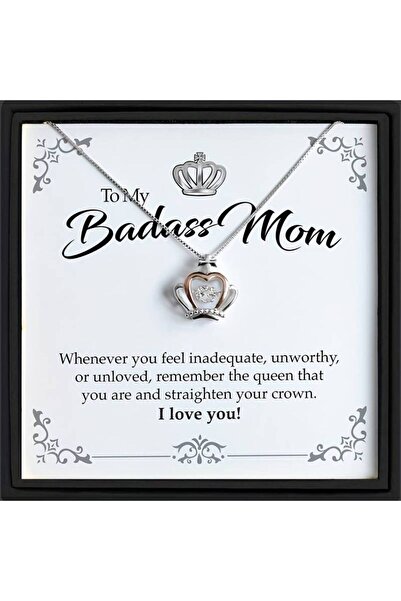 Choice هدية للأم قلادة تاج أنيقة ومبتكرة عصرية إكسسوارات زخرفية هدية للعطلات