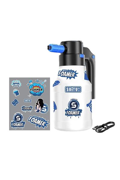 Choice white with sticker Electric Foam Sprayer Foam Generator for Car Wash Lithium Battery Foam Lance 1h E