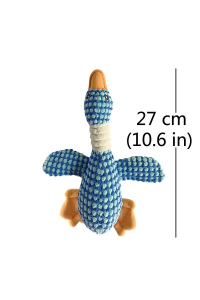 Choice Blue Cute Dog Plush Toys Pet Duck Squeak Toy for Puppy Sound Wild Goose Chew Toy for Small Middle