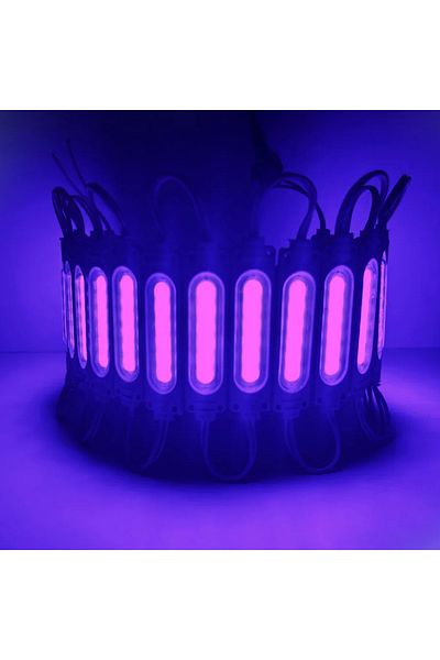 Choice PURPLE Wholesale 10PCS/lot 12V Multicolour Led Modules COB Light Backlight Shop Banner Waterproof IP