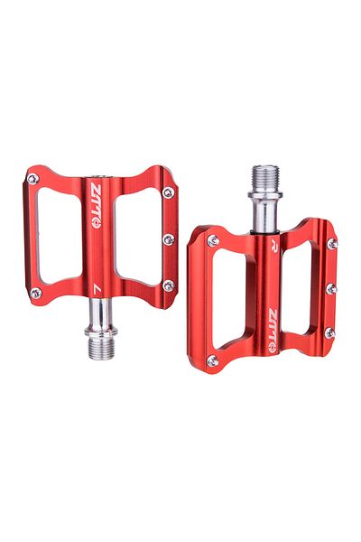 ZTTO JT06-RED ZTTO Road Bike Ultralight Flat Pedal Aluminum Alloy Bicycle Bearings Anti-Slip Folding Peda