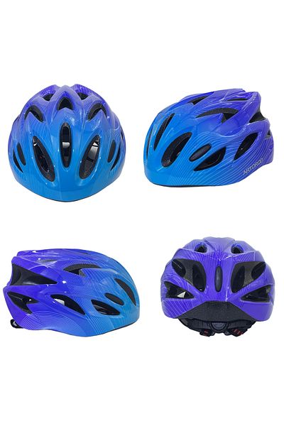 Choice S Blue Purple Children/Teenager Bicycle Helmet, Kid Ultralight Bike Helmet For riding, scooter