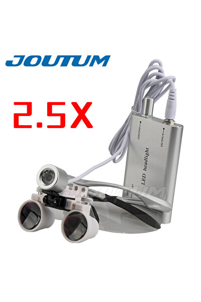 Choice عدسة مكبرة جراحية للأسنان بقدرة تكبير 2.5X و3.5X/2.5X مزودة بمصباح أمامي LED Li