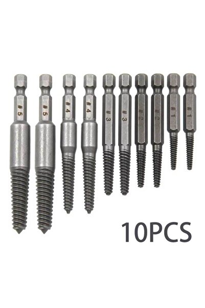 Choice 10PCS SET 10pc Hexagonal Shank Broken Head Screw Extractor Screw Broken Head Screwdriver for Taking