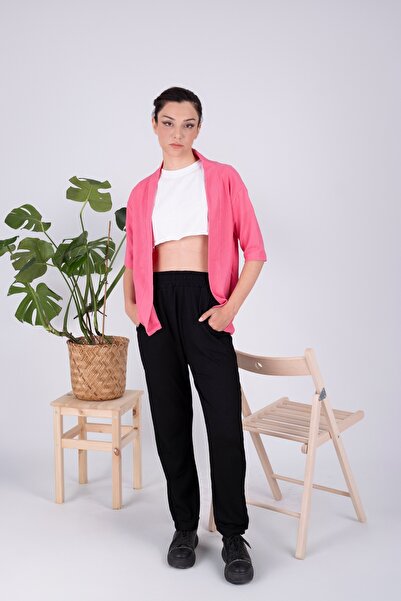 Revasser Set kimono pentru femei, cu design special, din țesătură plisată, cu...