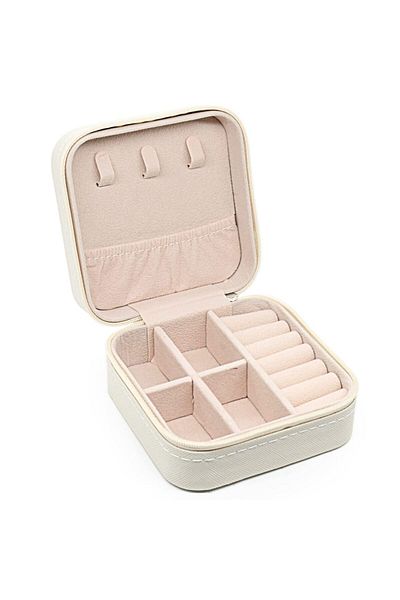 Choice White G961B Mini Jewelry Storage Box Portable Home Travel Earrings Necklace Storage Case for Women R
