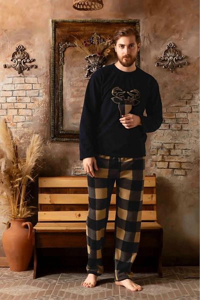 Sude Ανδρικό Σετ Πιτζάμες Winter Fleece K100/51 - 1 Τεμάχιο