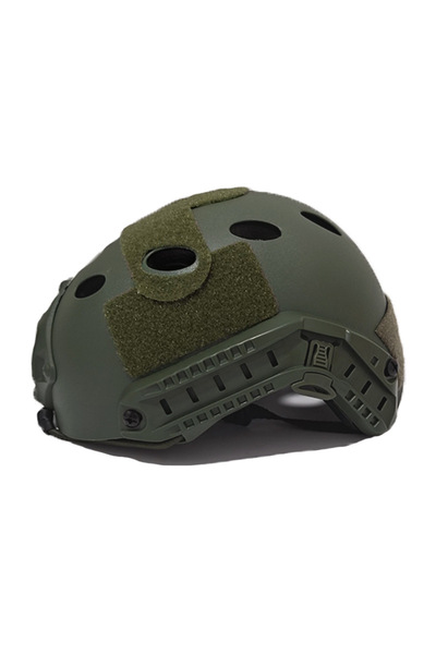 Choice خوذة تكتيكية واقية عالية الجودة باللون الأخضر العسكري مزودة بفتحة للعب...