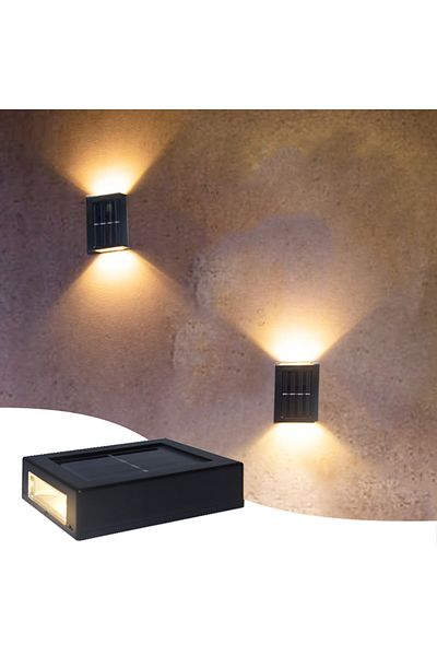 Choice 1 pcs big size warm white Solar Light Outdoor Up and Down Wall Washer Light Waterproof Solar Lamp fo