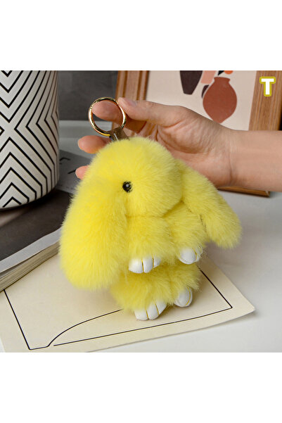 Choice27 T 15cm Rabbit Fur Keychain Women Bag Car Key chain Pendant Decoratio...