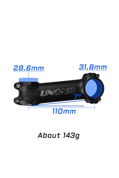 Choice 7 degree 110mm UNO Ultra Light Bike Stem 7 17 Degree MTB Road Bike Adjustable Handlebar 60/70/80/90/