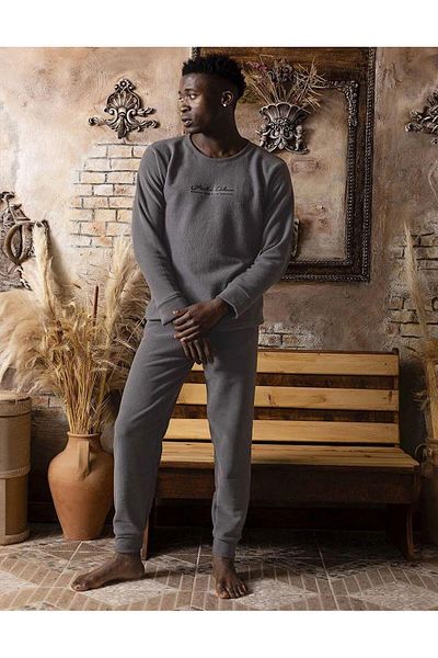 Sude Men's Winter Fleece Pajama Set K100/15 - 1 Piece