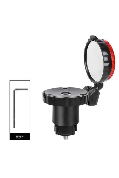 Choice 1pcs B 1/2pcs Bicycle Rearview Mirror Adjustable Rotate Cycling Handlebar Led Warning Light Rear Vie